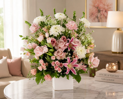 Blush Garden Elegance — Bosmat Flowers