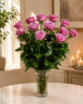 Dozen Long Stemmed Lavender Roses — Bosmat Flowers