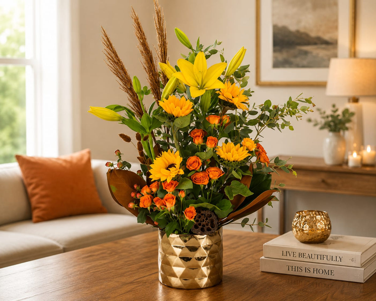 Golden Harvest Elegance — Bosmat Flowers