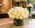 Ivory Elegance Rose Cylinder — Bosmat Flowers